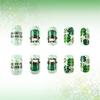 24Pcs Short Coffin Style False Nail With Patrick's Day Green Shamrock Design Artificial Nail For Fashionable Women