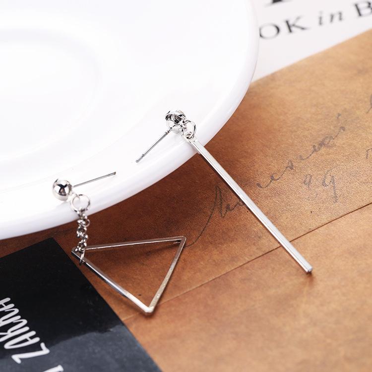 Korean version of geometric elements, star hollow shape AB earrings, stud earrings, earclips, fake stud earrings, long earrings.