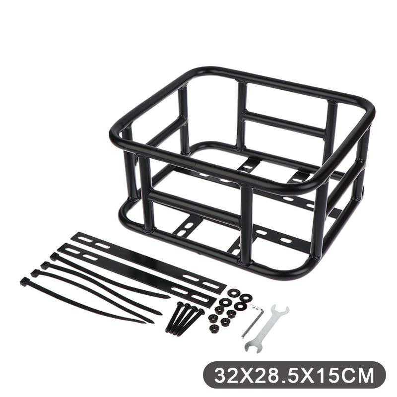 

Rear Bike Basket Bicycle Cargo Rack Bag Large Capacity E-Bike Basket Bike Baskets Rear Removable Metal Rack For Most Bike S