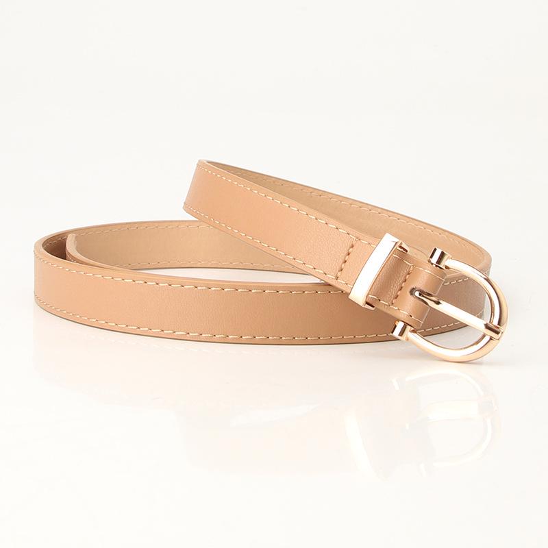 Cintura da donna in pelle PU stile coreano - Semplice cintura decorativa per jeans