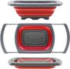 Over The Sink Colander Collapsible Chopping Board Storage Bucket Kitchen Washing Basket Vegetable Fruit Colanders Strainers New Kitchen Essentials