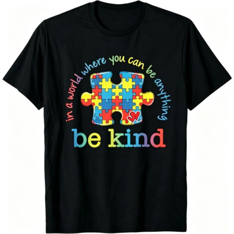 Be Kind Letters Print Kids T-Shirts Summer Fashion Street Outdoor Casual T-shirt Tops for Boy and Girl s Tees Top 100