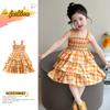 Girls' Summer Dress 2026 New Style, Stylish and Fashionable Plaid Dress, Children's Super Beautiful Camisole Dress