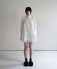 Rubati Ruffle Shirt Mini Dress_White