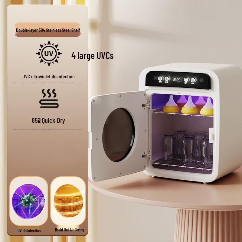 OLOEY Compact Double-Layer UV Bottle Sterilizer & Dryer