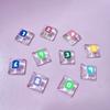 Transparency Keyboard Height Adjuster Keycap Stickers Featuring Letters And Number Characters For Office Use