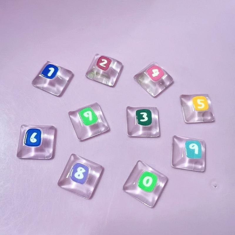 Transparency Keyboard Height Adjuster Keycap Stickers Featuring Letters And Number Characters For Office Use