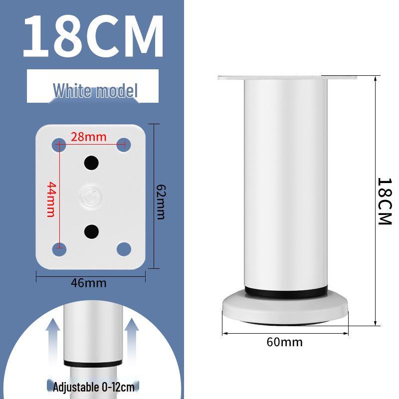 Adjustable Stainless Steel Legs for Sofa, TV Cabinet, Coffee Table, Bathroom Cabinet, and Bed.