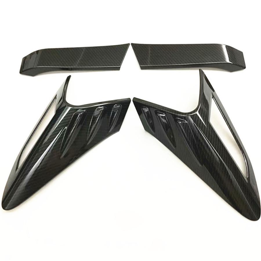 Carbon Fiber Style Rear Back Lamp Tail Light Cover Trim for Fit Toyota CHR C-HR 2016-2018