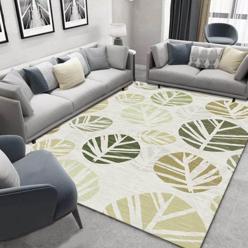 Nordic Modern Living Room Rugs Minimalist Sofa Coffee Table Mat Light Luxury Bedroom Carpet European Large Area Home Decoration