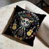 Easter Flower Skeleton Cushion Cover Soft Decorative Pillow Case Suitable For Bedroom Sofa Car Travel Use