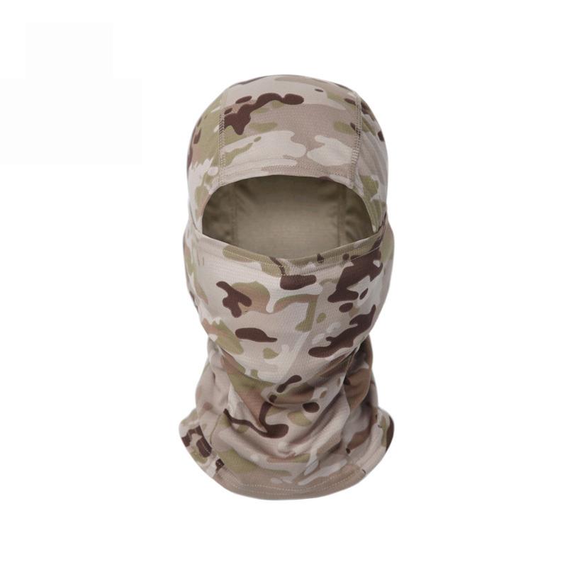 Camouflage Sturmhaube Radfahren Vollgesichtsmaske Outdoor-Sportarten Jagd Wandern Skimaske Motorradhelm Innenmütze