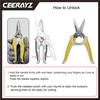 CEERAYZ Scissors 185mm Multipurpose Heavy Duty 420 Japanese Stainless Steel Industrial Scissors Scissors Metalworking Pruning Gardening Pruning with