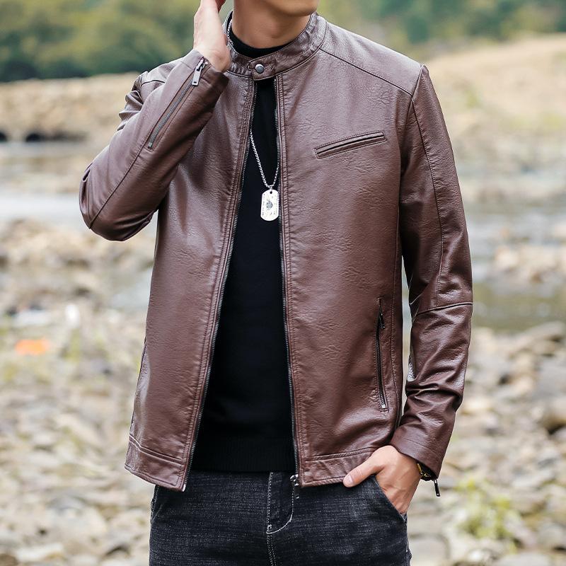 Мужская куртка из искусственной кожи — фото 16