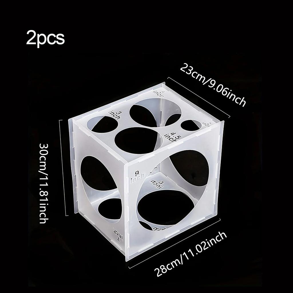 Collapsible Balloon Sizer Box-Accurate Balloon Size Measurement Tool for Balloon Decorations, Arches, and Balloon Columns