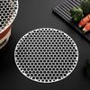 Stainless Steel Barbecue Net Round Metal BBQ Mesh Grate Grid Camping Picnic Food Rack BBQ Grill Kitchen Tool Accessories 22cm