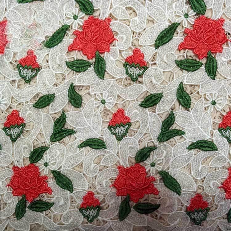 Water Soluble, Lace, Fabric, Color Embroidery, Embroidery Cloth, Full Embroidery, Three-Dimensional, Hollow, High-End, Heavy Industry