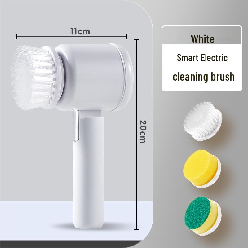 Handheld Multifunctional Electric Cleaning Brush for Kitchen, Bathroom, and Floor