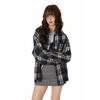 GROUND ZERO Unisex Plaid Color-Block Long Sleeve Shirt