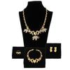 Dubai Bridal Jewelry Set Nigerian Women'S Necklace Earrings Ring Bracelet Four-Piece Set