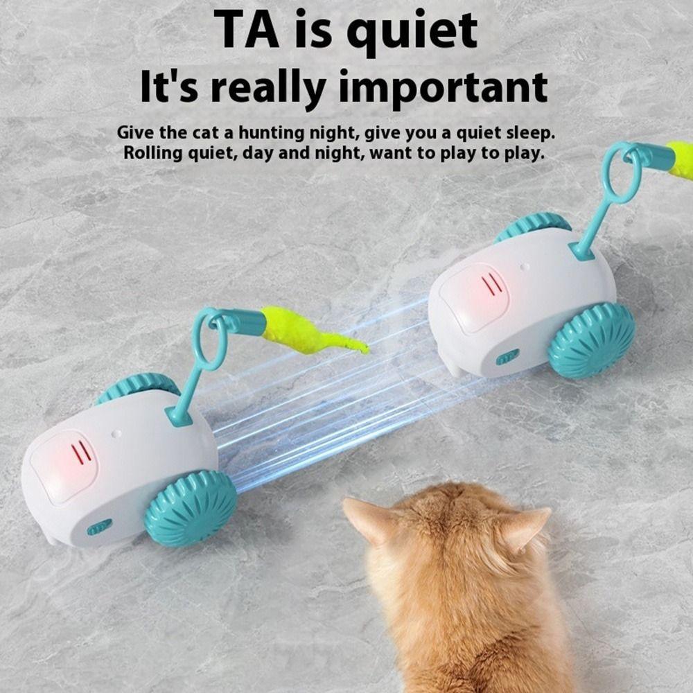 

Wireless Electric Sports Car Toys Creative Intelligent Cat Teasing Toy Relieve Boredom оранжевый
