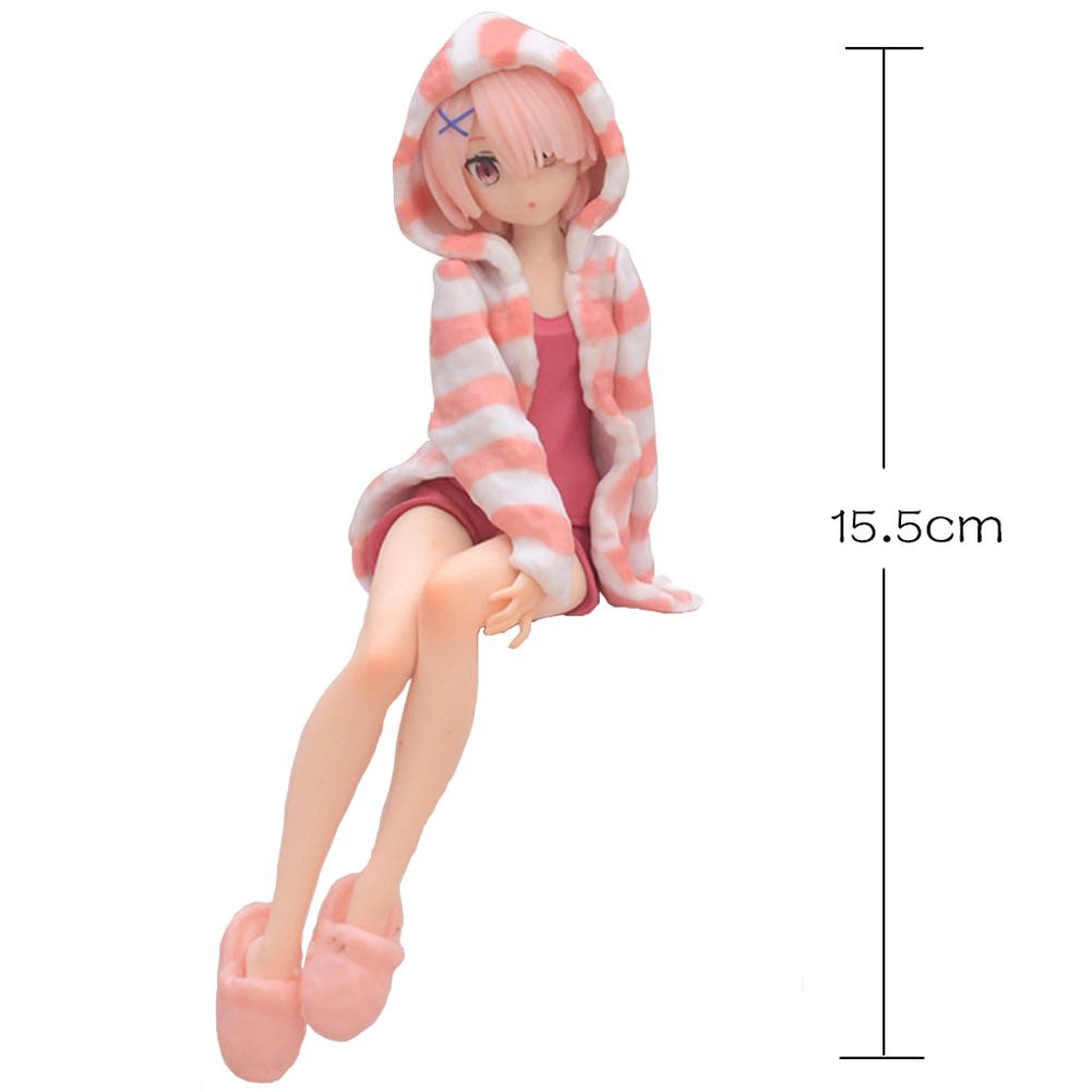 

RE:0 Anime Figure Ram And Rem Pajamas Instant Noodles Press Ram action figure Rem figurine PVC Collectibles Statue Gifts 15.5cm 15.5cm