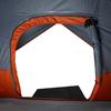 Dome Family Tent for 6 Persons Gray and Orange Waterproof