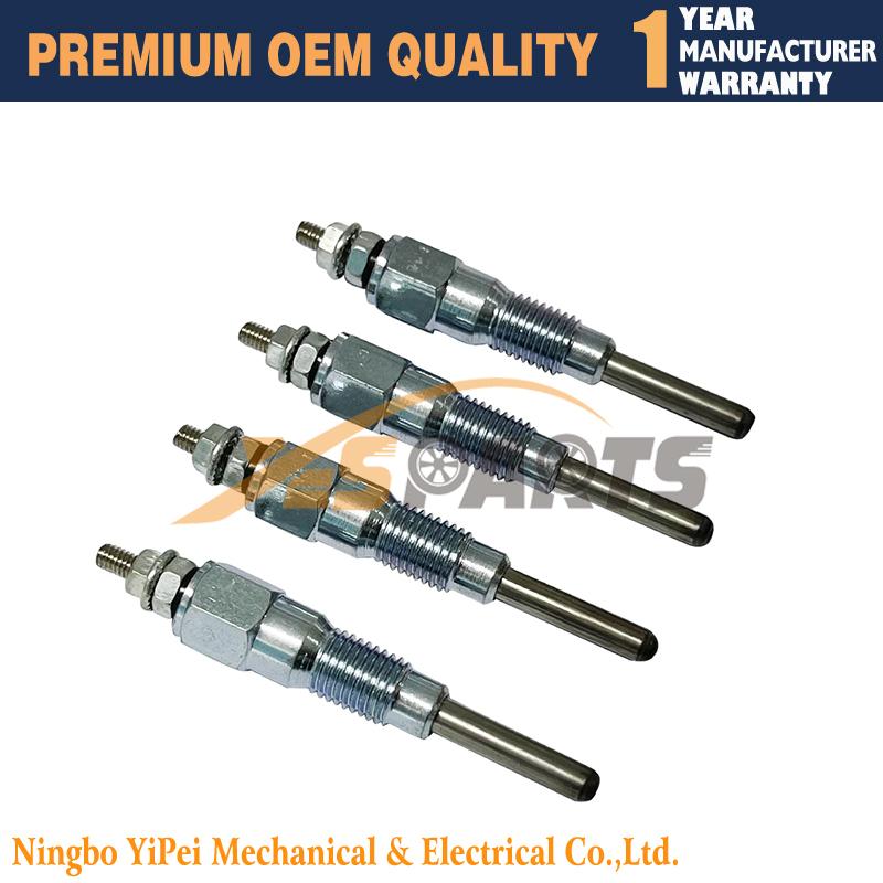 4pcs New 11V Glow Plug Engine For Kubota V1505 V1305 V1205 16851-65512 16851-65510