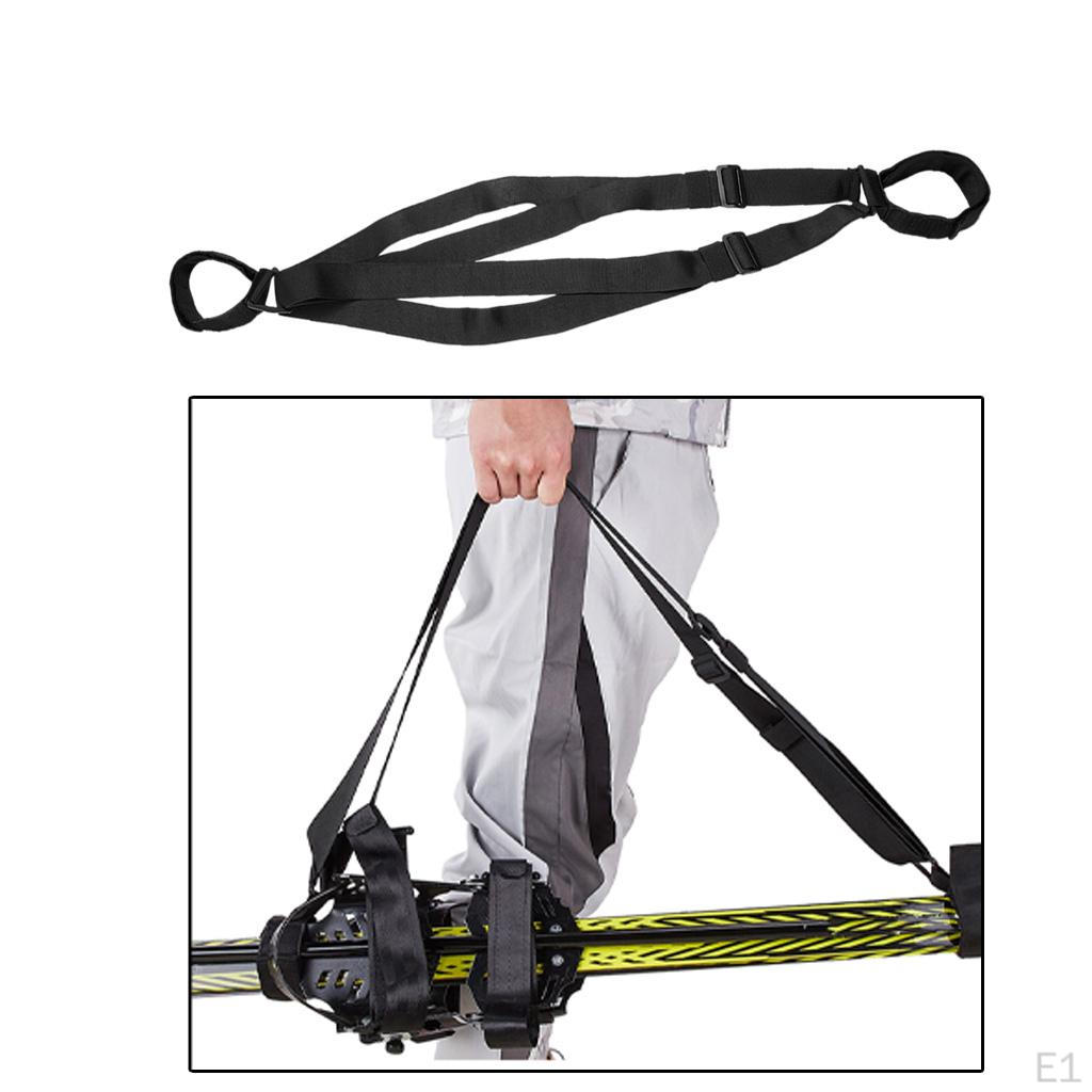 Strap, Adjustable Shoulder Carrier Lash Backpack Straps for Easily Carry Skis and Poles