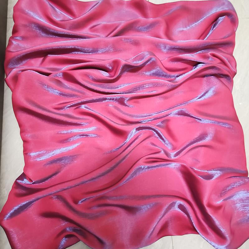 1M Glossy Silk Gradient Fabric Polyester Holographic Gradient Shiny Fabric For Diy Sewing Hanfu Dress Tablecloth Background