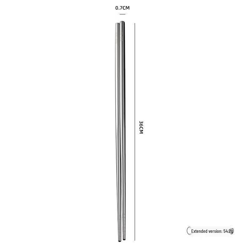Qianxing 304 Stainless Steel Six-Ring Non-Slip Chopsticks