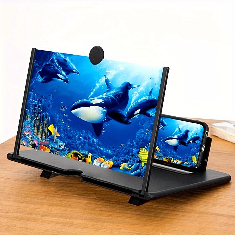1 Adjustable Phone Holder, High-definition Desktop Magnifying Glass with Pull-out Design, Portable Phone Holder