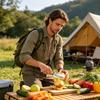 Grüne Zwiebelschneider Ergonomischer Griff Gemüseverarbeitung Küche Grüne Zwiebel Raspel Schneider für Karotte Gurke Kartoffel Picknick