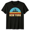New York Retro Grafické tričko Socha Svobody ve vintage stylu