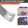 Stainless Steel Pry Bar Rubber Handle Angle Head Nail Puller Multifunctional Nut Bar  Woodworking