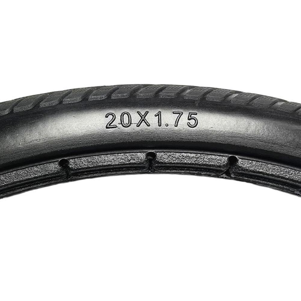20x1.75 Bicycle Solid Tire Polyurethane Solid Outer Tire For 20inches Bike Trolley And Wheelchair Replacement Solid Tire