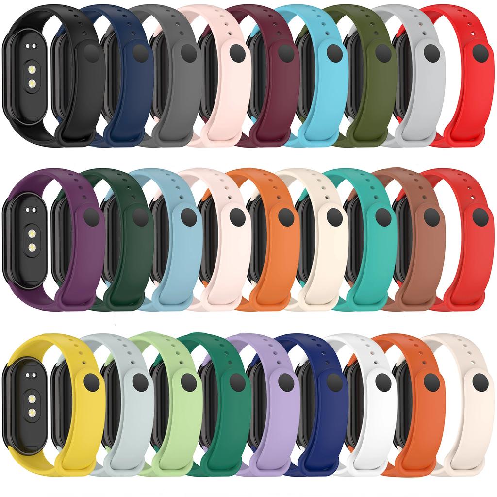 Soft Silicone Strap for Xiaomi Mi Band 10 Sports Breathable Official Bracelet Wristband for Mi Band 9 8 Replacement Accessories