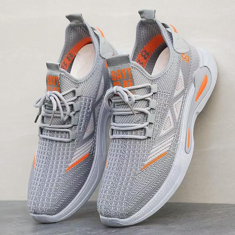 Herrenschuhe Sommer dünne Mesh-Schuhe atmungsaktiv rutschfest Deodorant Sportschuhe leicht weiche Sohle lässige Canvas Herrenschuhe