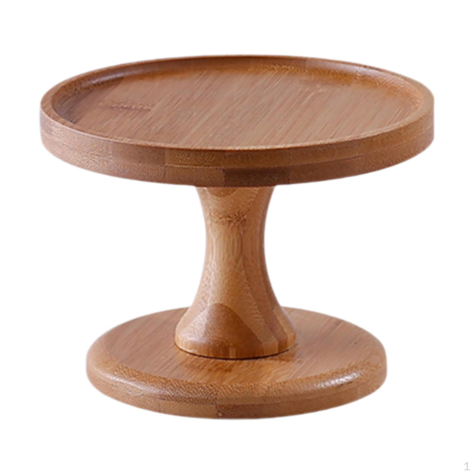 Бамбуковая подставка для торта, поднос для подачи кексов на праздники 6inch