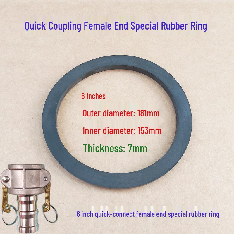 Quick Connector Gasket Set: 1-4 inch Oil-Resistant Silicone & Leather Seals