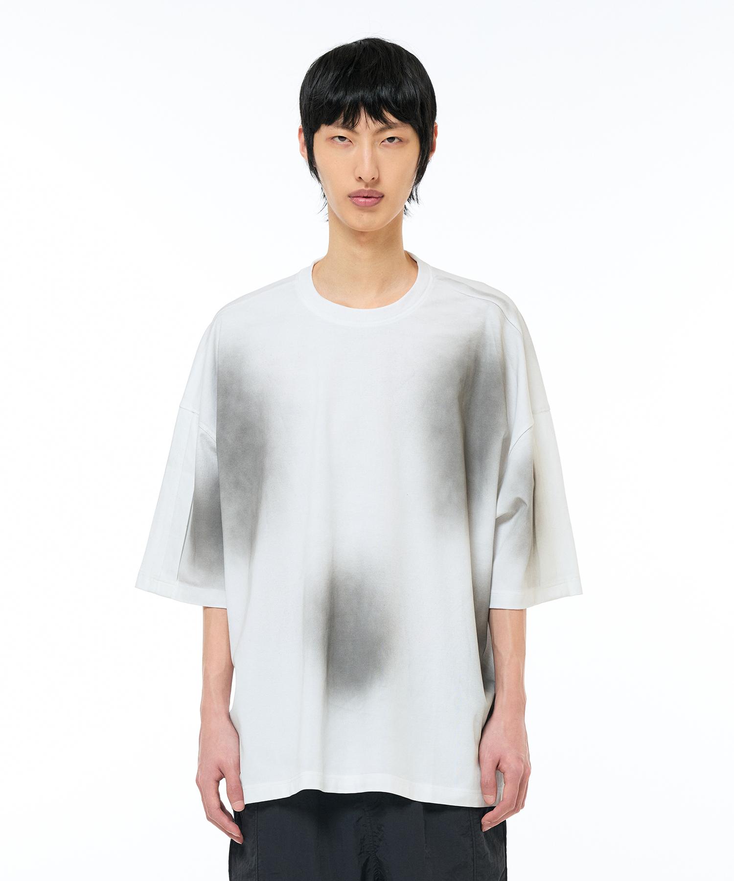 Zensai Spray Painted Oversized T-Shirt Gray/S