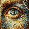 1000pcs Puzzle Game - Exercise Endurance and Logical Thinking - Exquisite Jigsaw Puzzle - (Reflections in the Pupil Weave a Profound Vision) Suitable