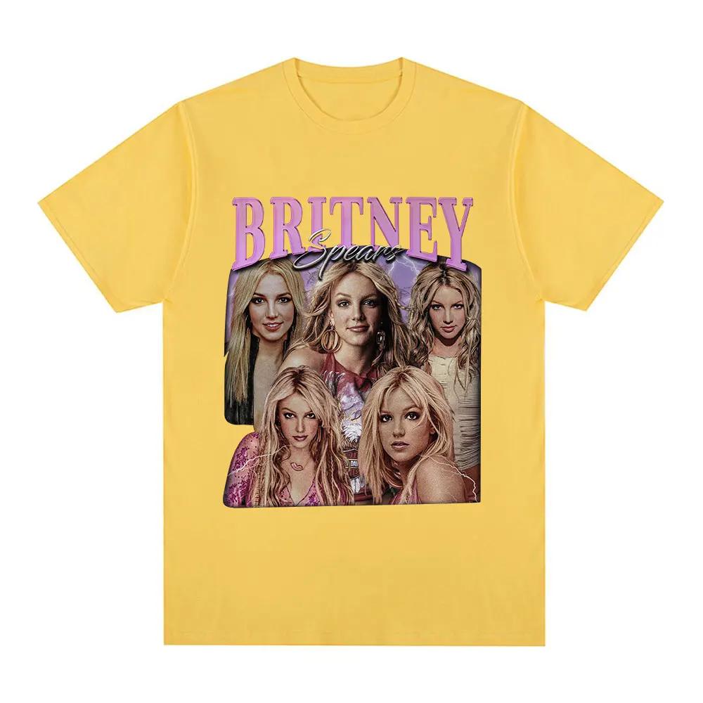 Britney Spears Fashion and Beautiful Pattern Women's T-shirt Harajuku Retro Short Sleeved T-shirt Plus Size
