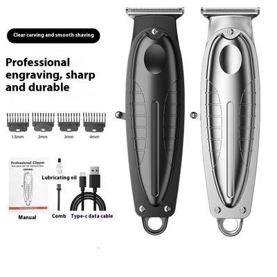 Professional Electric Barber Hair Trimmer For Men Beard Hair Clipper Cordless Hair Cutting Machine Rechargeable,0mm