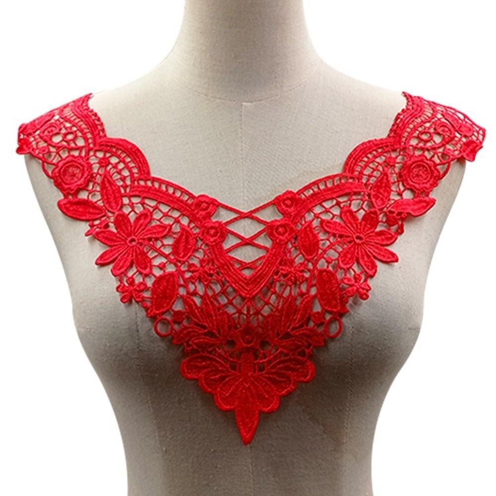Handmade Neckline Collar Applique Elegant Hollow Out Trim DIY Sewing Supplies