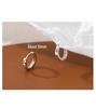 Korean Style Geometric Circle Earrings: Elegant, Versatile Ear Jewelry for Women and Students