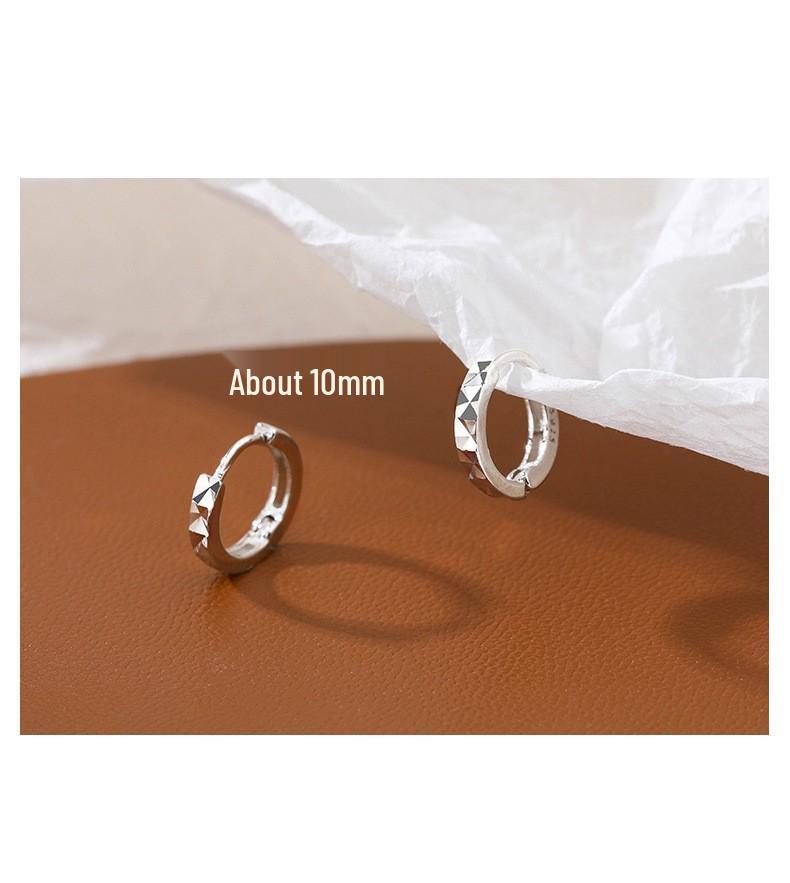 Korean Style Geometric Circle Earrings: Elegant, Versatile Ear Jewelry for Women and Students