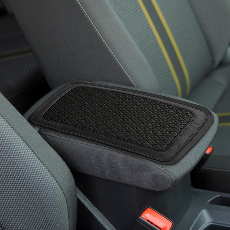 Car Armrest Storage Box Mat Ice Silk Car Armrest Box Cushion Cover Pad Hand Rest Seat Storage Box Mat Car Armrest Seat Box Cover