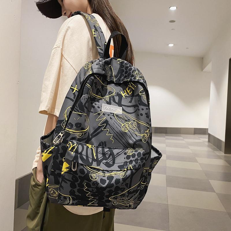 Мужской рюкзак с принтом граффити для женщин — фото 6