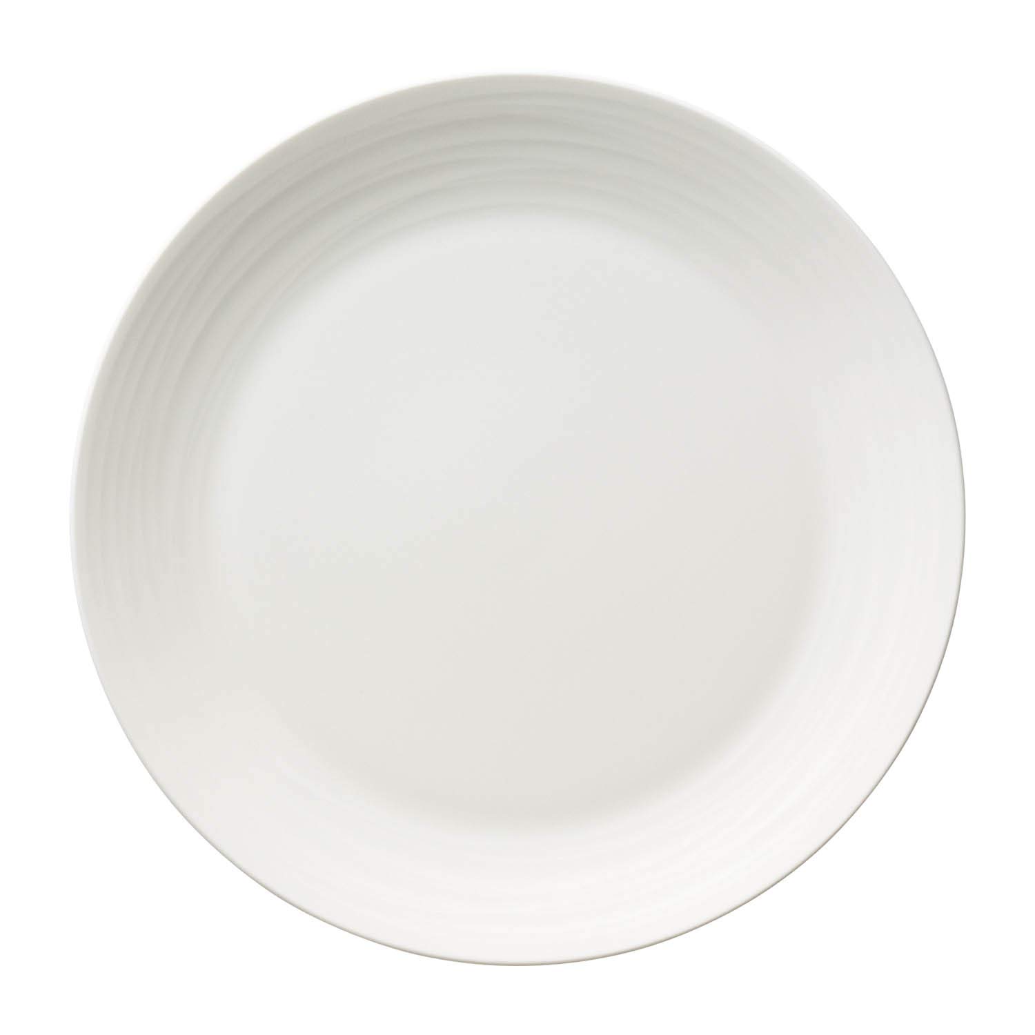 

Noritake Conjunto Plate, 24.5cm, Microwave and Dishwasher Safe, White Bone China, 93921/4943